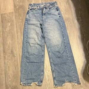 American Eagle Outfitters Blue Flare & Wide Leg Jeans